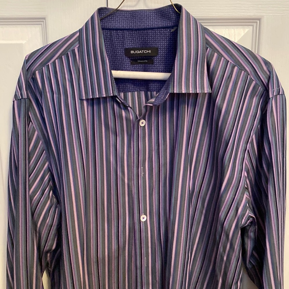 XL Bugatchi striped shirt like new